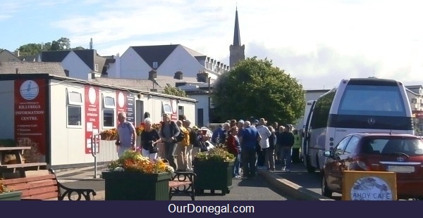 Boarding 'Hidden Gems On The Edge' Tour Buses At Killybegs Information Centre