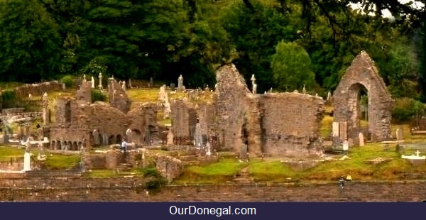 Ruins And Graveyard Of Donegal Town's Historic Abbey