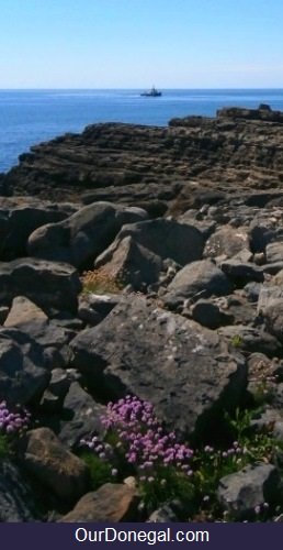 Coastal Rock Formation On Saint John's Point Peninsula Donegal