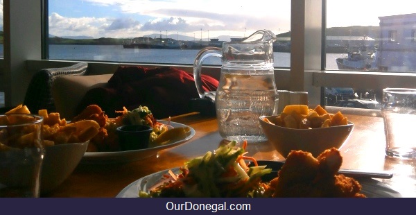 Tara Hotel Lunch Overlooking The Harbor At Killybegs Donegal Ireland